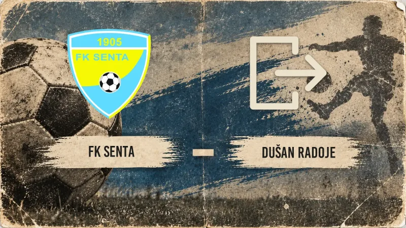 Dušan Radoje leaves the Senta bench (1993/1994)