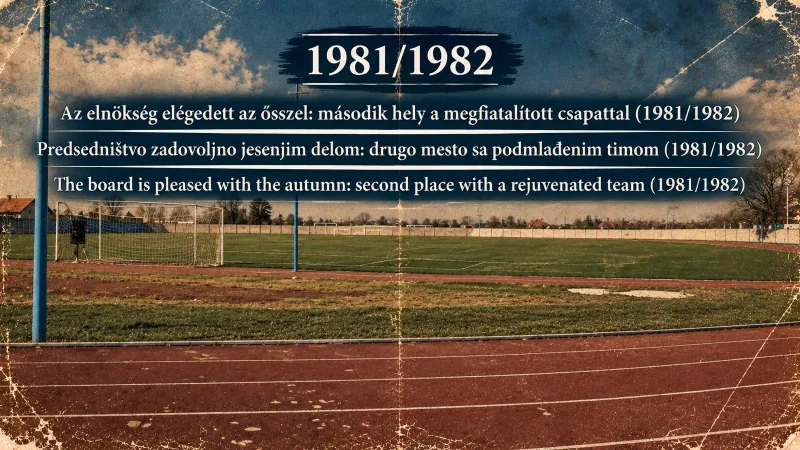 Predsedništvo zadovoljno jesenjim delom: drugo mesto sa podmlađenim timom (1981/1982)